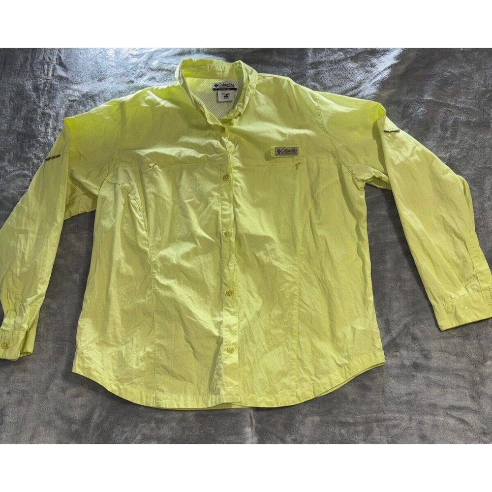 Columbia Sportwear  Long Sleeve Button Up Men Adult 1X Shirt